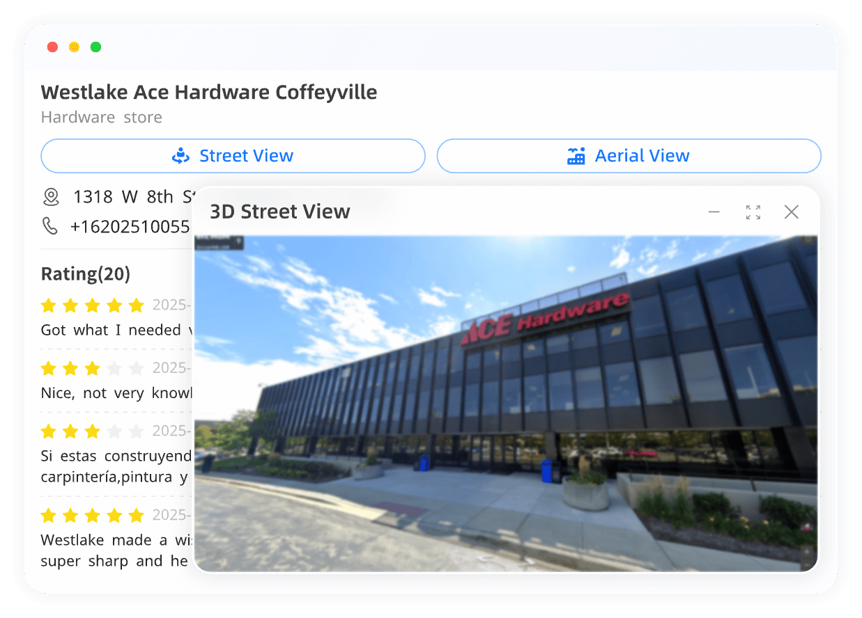 3D Map & Street View